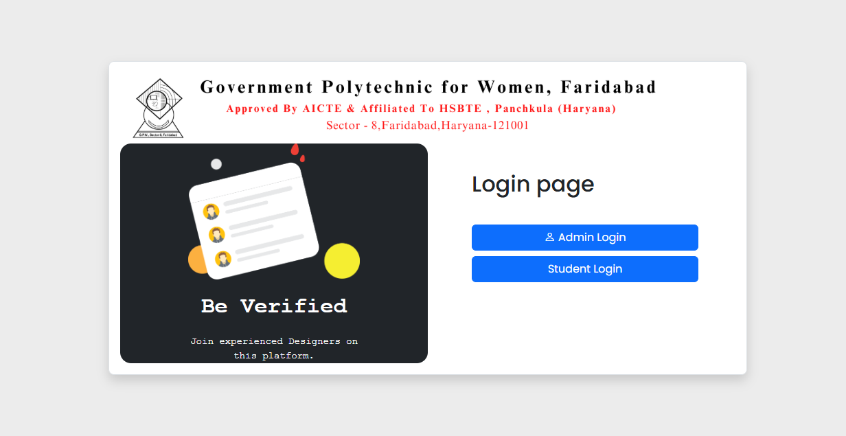 College ERP Screenshot